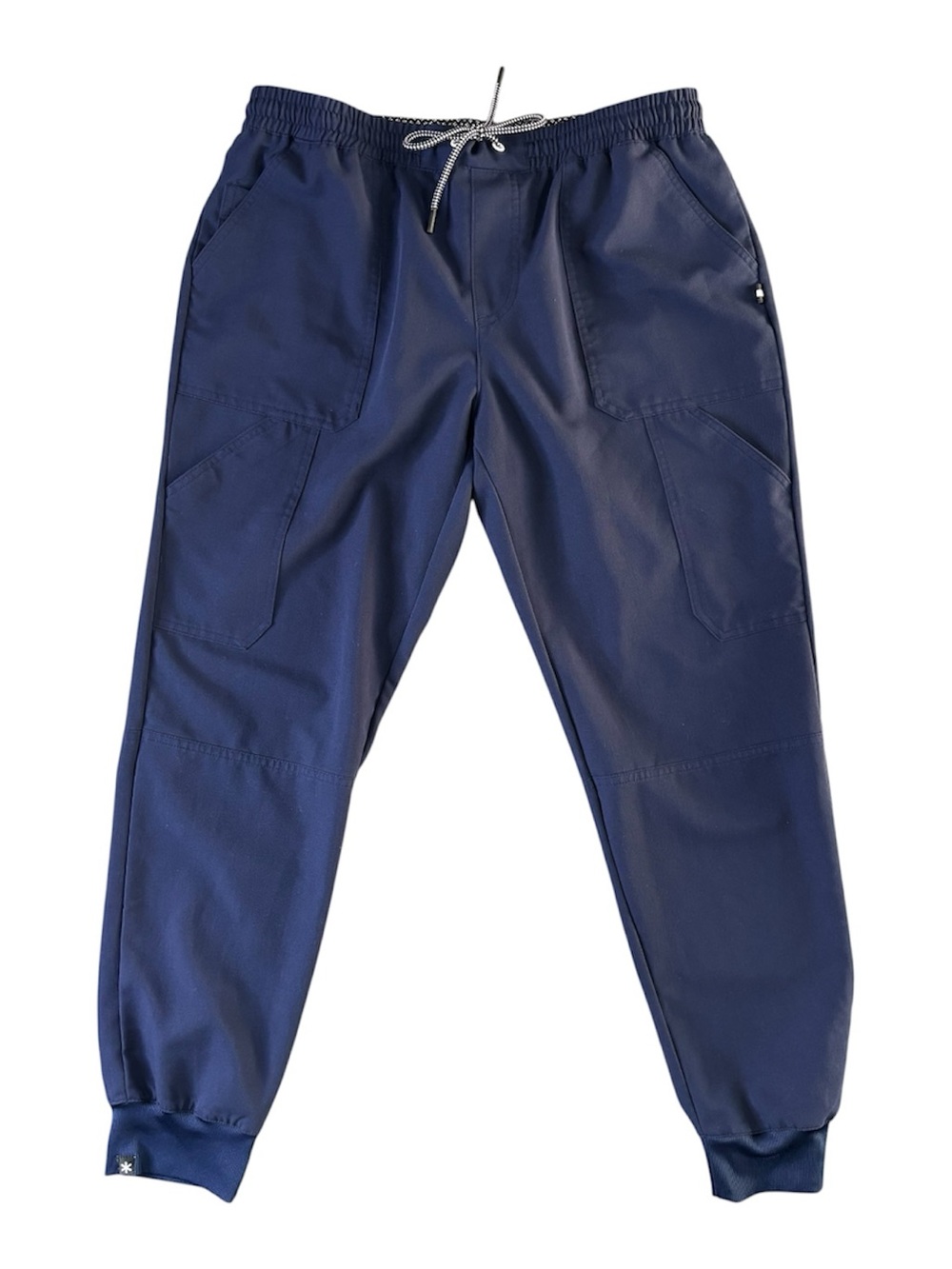 Beyond Scrubs Womens Jogger Scrubs Pants, Navy Blue, Size Medium, GUC